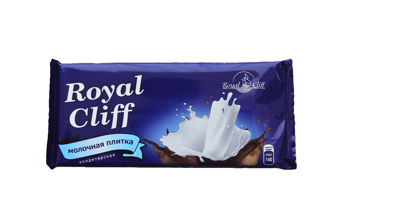 Кондитерская мол. плитка "ROYAL CLIFF" 100Г