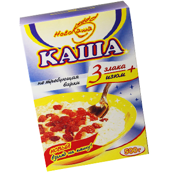 Каша овяная 3 злака+ изюм 500г.