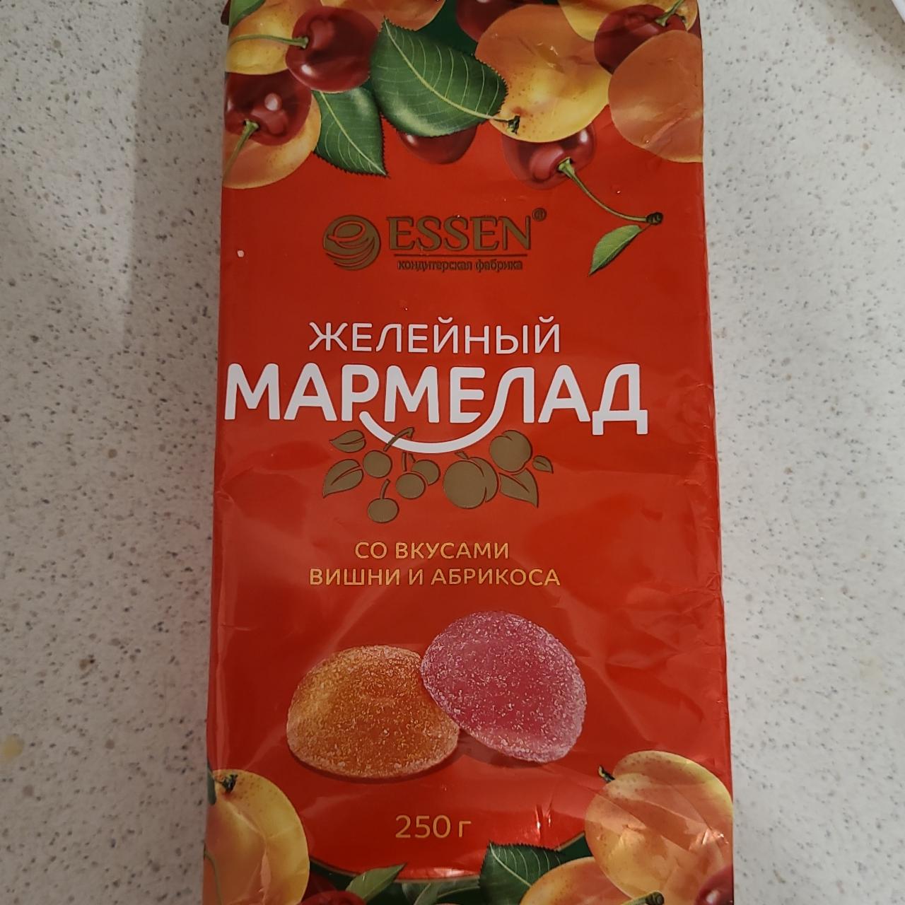 Мармелад желейный  со вкусом вишни и абрикоса 250 гр