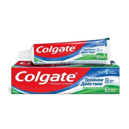 Зубная паста Colgate тройное действие 100мл.