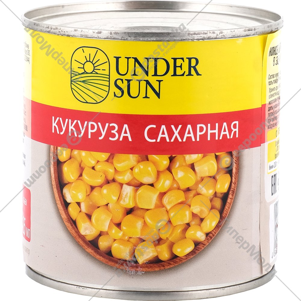 Кукуруза cахарная UNDER SUN 425 гр ж/б
