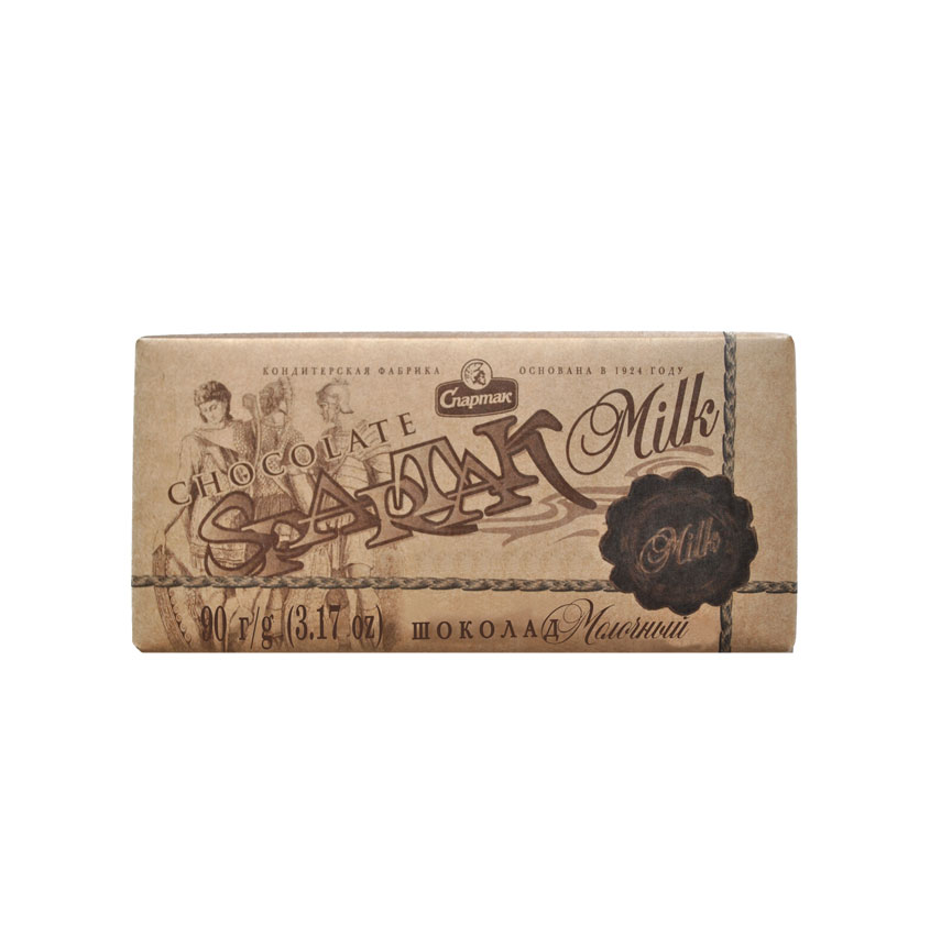 Шоколад  "Спартак " милк 85 гр