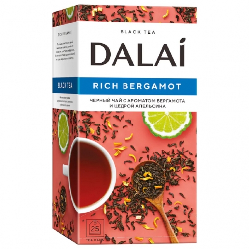 Чай Dalai с ароматом бергамота и цедрой апельсина 25пак.