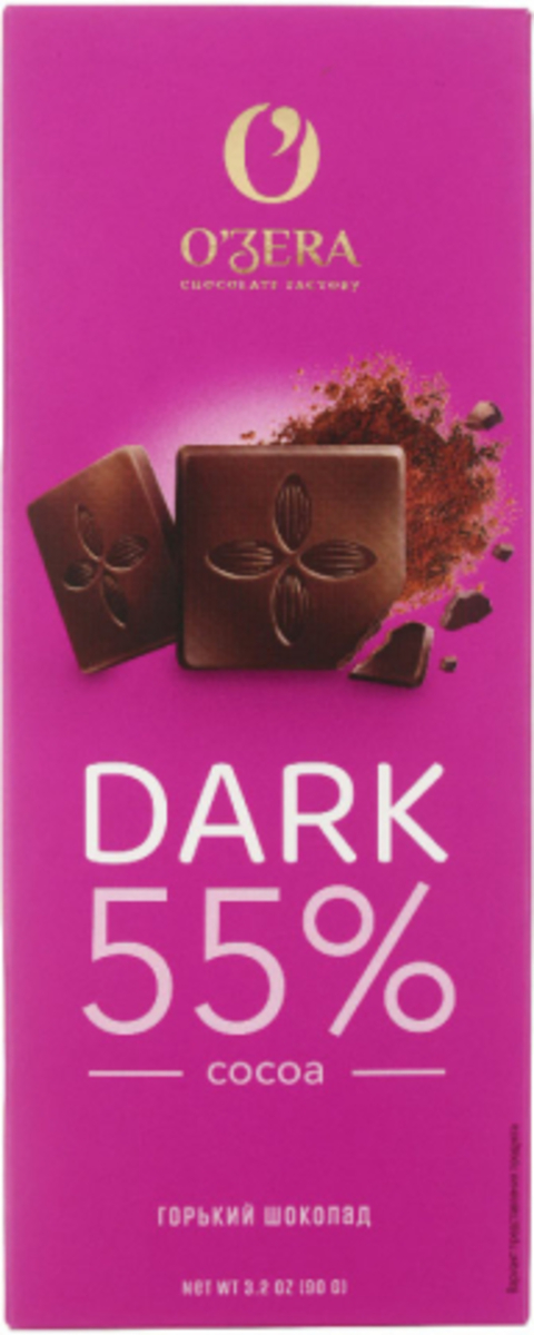 Шоколад  горький O*ZERA DARK 55,5% 90 гр