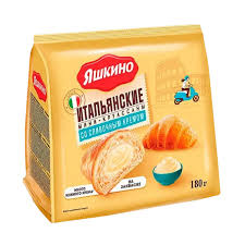 Изделия хлебобул.  "Итальянские мини-круассаны" сливоч. крем 180гр