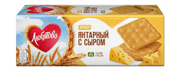 Крекер "Любятова" Янтарный с сыром 204 гр