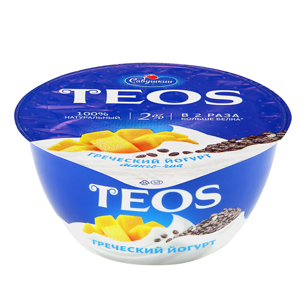 Йогурn  TEOS греческий  2%  манго-чио 140 гр