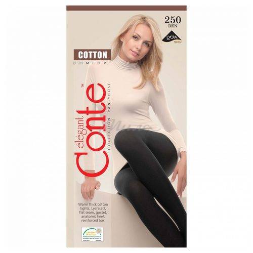 Колготки женские CONTE ELEGANT COTTON 250 ден р.3