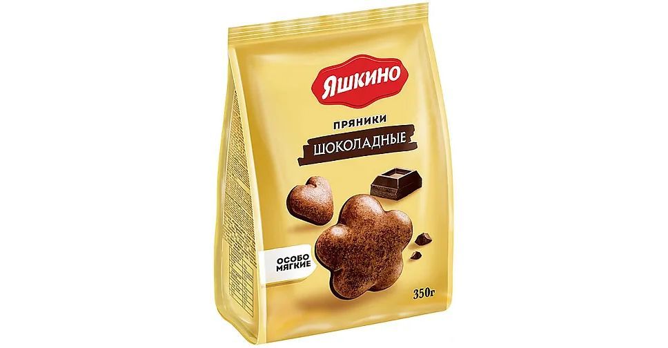 Пряники шоколадные Яшкино 350г.