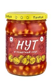 Консерва из зернобобовых культур Нут+ томатный соус 450мл.