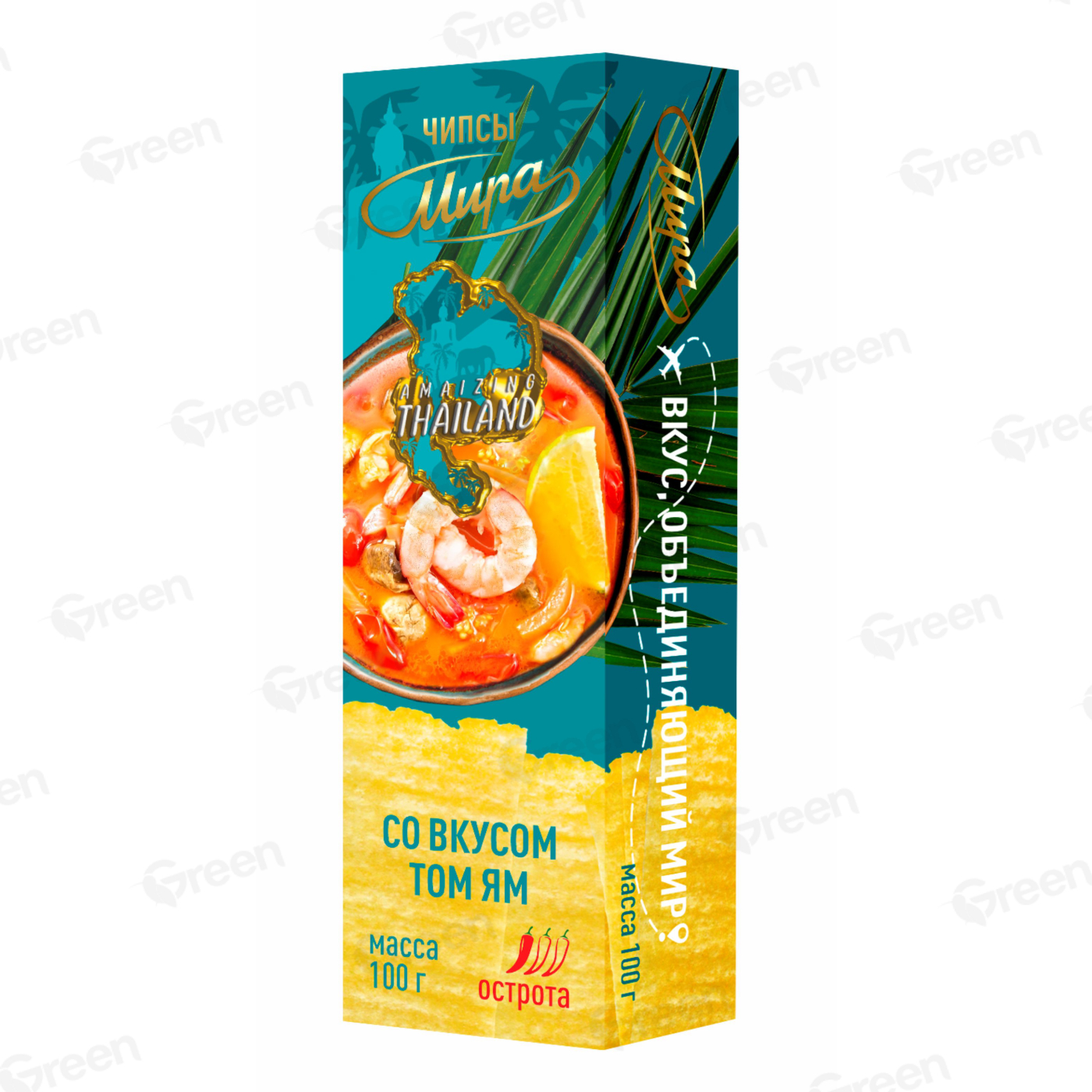 Чипсы Мира вкусом ТОМ-ЯМ 100 гр